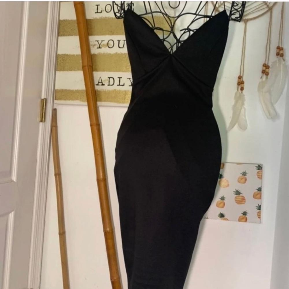 AX Paris ASOS Midi V X Back BodyCon Dress